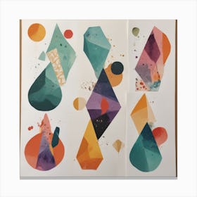 Abstract Geometric Shapes Canvas Print