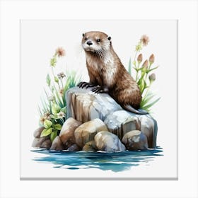 Otter 2 Canvas Print