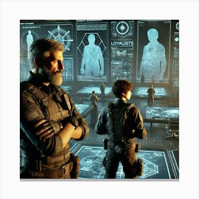 Sci Fi Tactical Meeting Ronan Icarion 1024x1024 Canvas Print