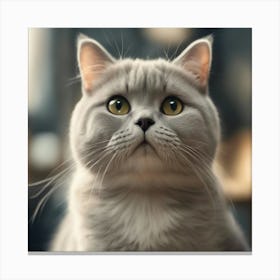 Portrait Of A Cat 4 Canvas Print