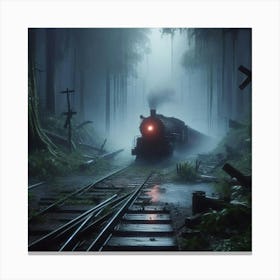 Train In The Forest 2 Canvas Print