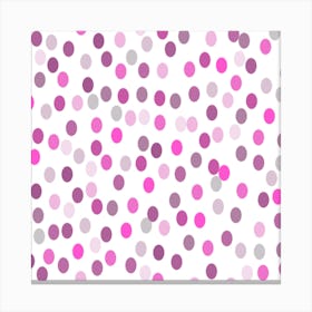 Pink Polka Dots 2 Leinwandbild