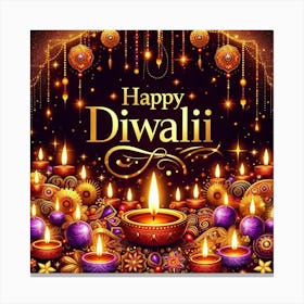 Happy Diwali Images Templates Design S (13) Canvas Print