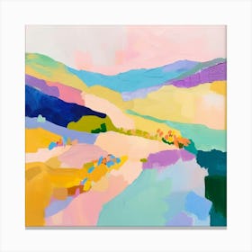 Vivid Landscape. Acrylic Painting Canvas Print