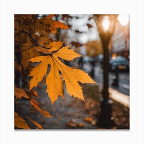 Autumn Leaf Canvas Print