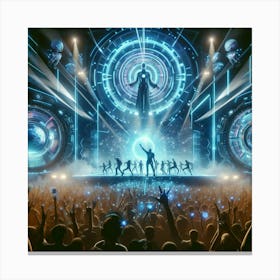 Futuristic Concert 1 Canvas Print