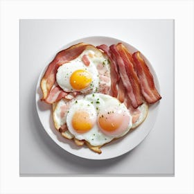 Bacon And Eggs Canvas Print