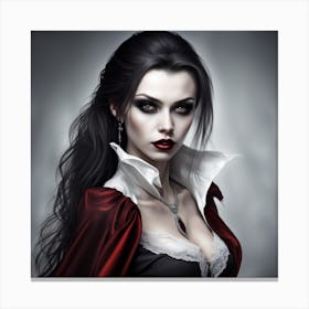 Dracula girl Canvas Print