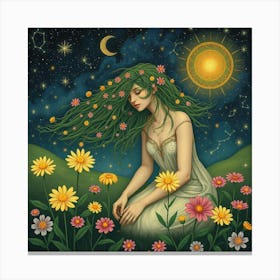 Venus In The Meadow Canvas Print