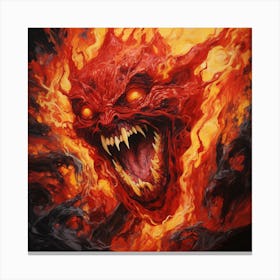Fire Demon Canvas Print