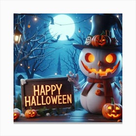 Happy Halloween 7 Canvas Print