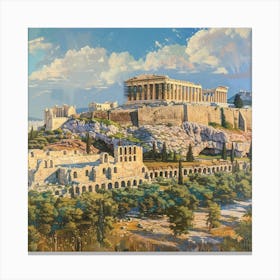 Acropolis 6 Canvas Print