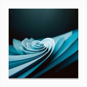 Origami Rose Canvas Print