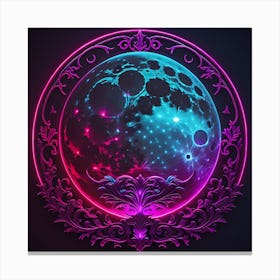 Radiant Lunar Glow 1 Canvas Print