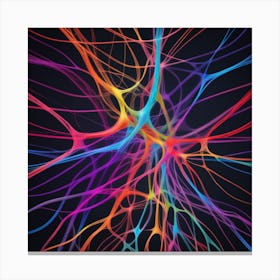 Abstract Neuron Canvas Print