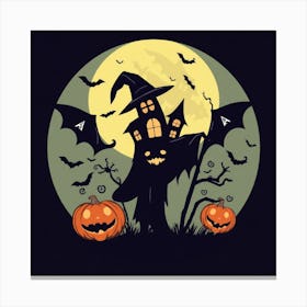 Halloween Witch Canvas Print