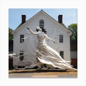 HARRIET TUMAN DANCE WITH FREE WOMAN Canvas Print