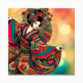 Japan Geisha Visual 118 Canvas Print