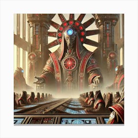 Convert The Image Of The High Council Of Mars Over Canvas Print