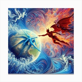 Angels And Demons Canvas Print