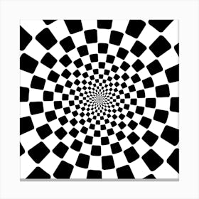 Geomtric Pattern Illusion Shapes Canvas Print