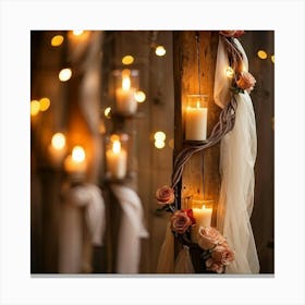 Candlelit Wedding Canvas Print