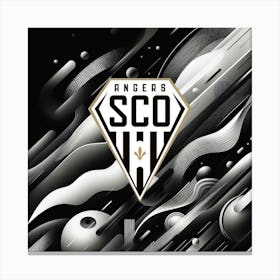 Angers SCO Logo Wall Arts 19 Canvas Print