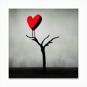Lonely heart Canvas Print