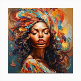 African American Woman 8 Canvas Print