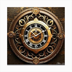 Clock Canvas Print