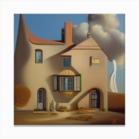 House On A Hill Canvas Print