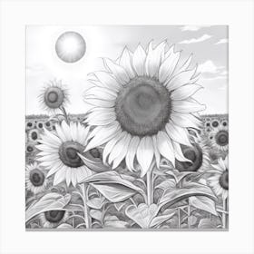 Sunflowers myluckycharm7 Canvas Print