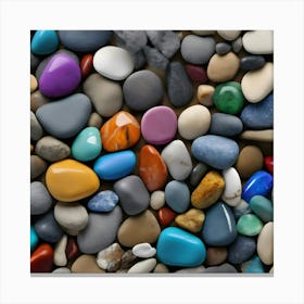 Pebbles Stock Videos & Royalty-Free Footage Canvas Print