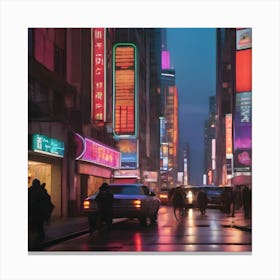 New York City At Night 1 Canvas Print