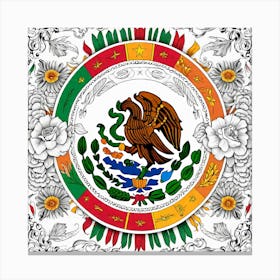 Mexico Flag 6 Canvas Print