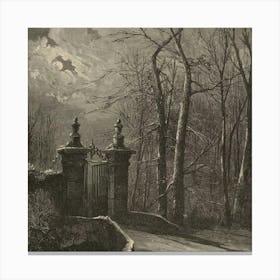 Gate In The Woods Canvas Print