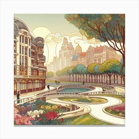 Russian City Canvas Print