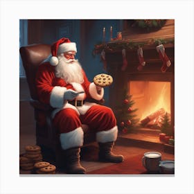 Christmas Santa 32 Canvas Print