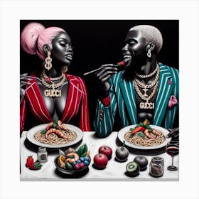 Gucci Dinner Canvas Print