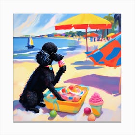 Ice Cream On The Beach Canvas Print