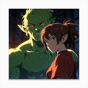 green beast Canvas Print