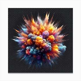 Colorful Explosion Canvas Print