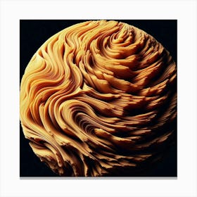 Wavy Sphere 1 Canvas Print