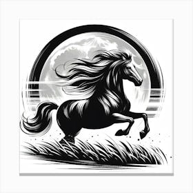 Illustration Horse 1 Canvas Print