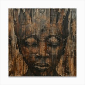 Afro African Art Canvas Print