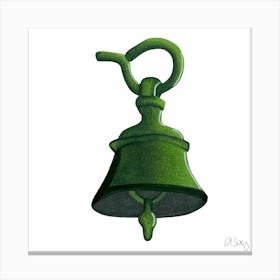 Green Bell Canvas Print