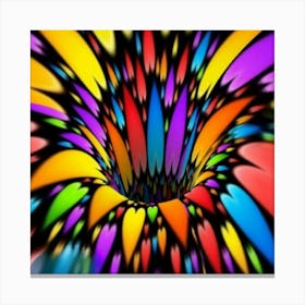 Psychedelic Flower 11 Canvas Print