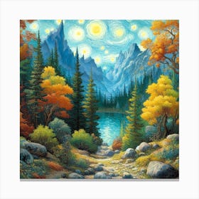 Starry Night 8 Canvas Print