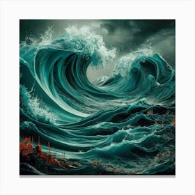 Stormy Seas 24 Canvas Print