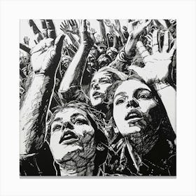 'The Crowd' 2 Canvas Print